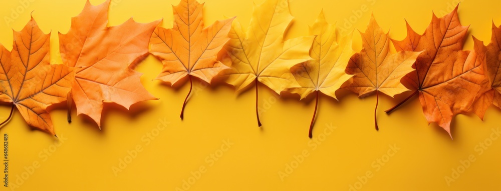 Abstract background with autumn leaves