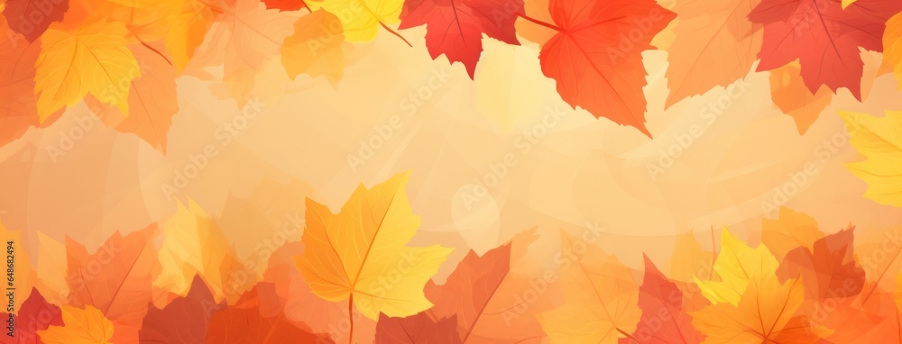 Abstract background with autumn leaves