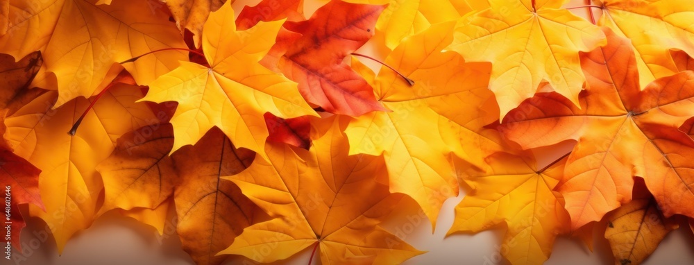 Abstract background with autumn leaves