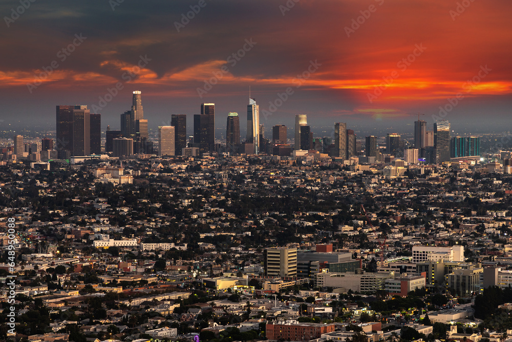 Panoramic view of Los Angeles