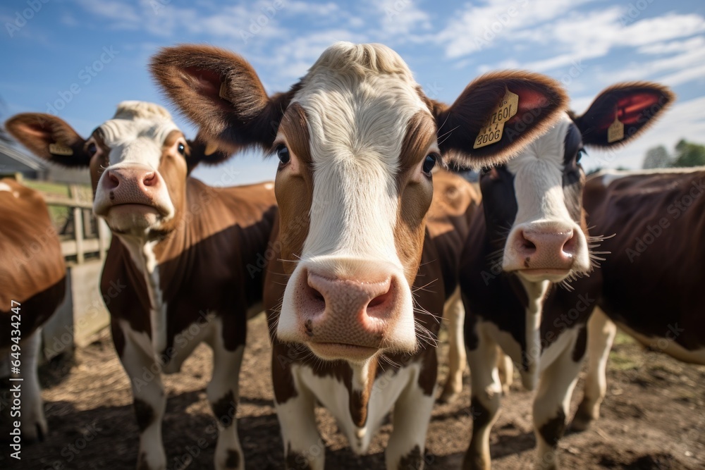 cows inside modern dairy farm