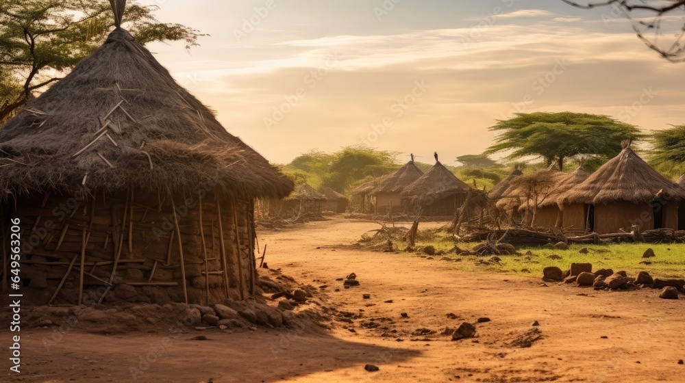 Tribe village in Ethiopia.