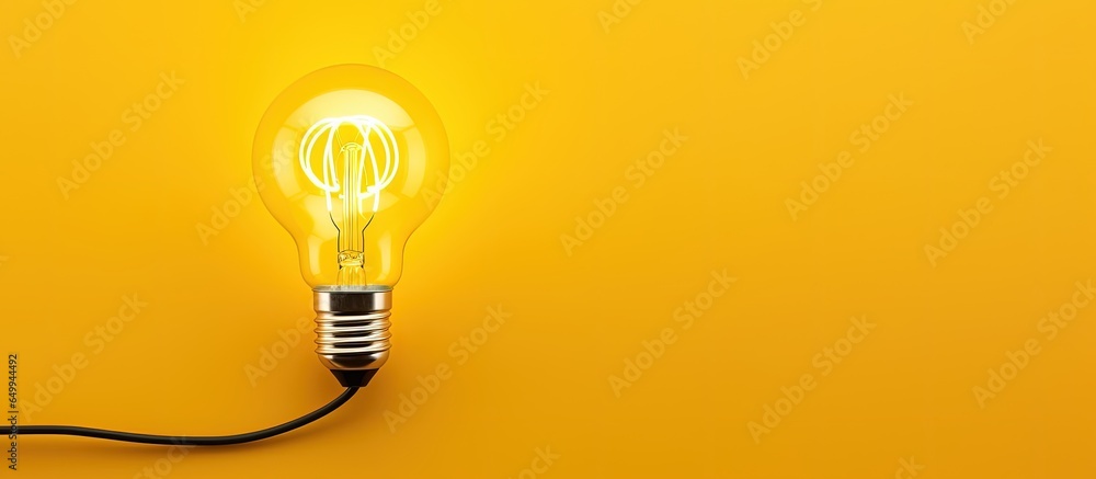 Computer peripheral and light source on a yellow surface