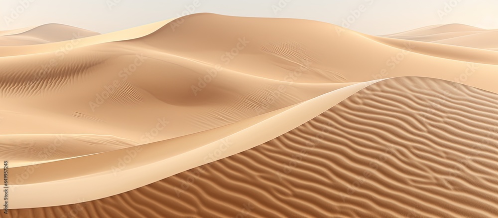 Twirling pattern on desert sand