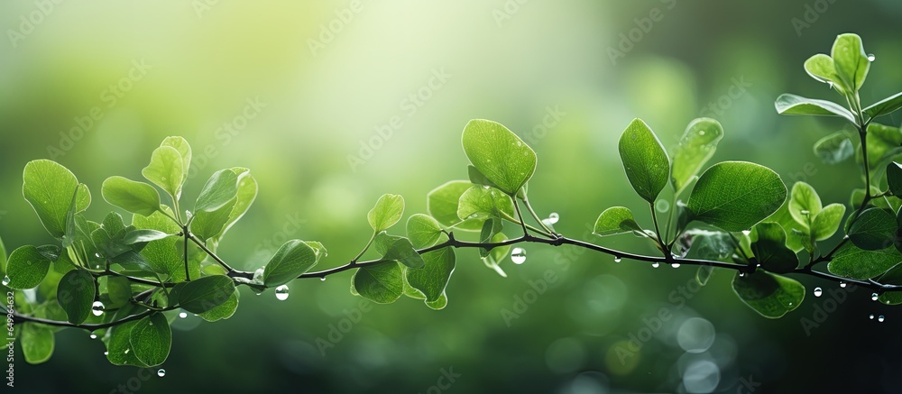 Tree s blurry bokeh background Nature s health concept