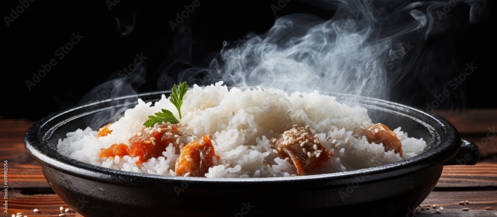 Japanese hot pot s rice