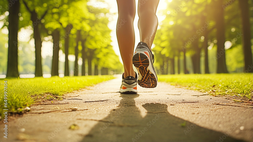 Woman jogging - Exercise and fitness