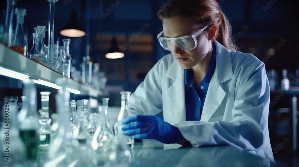 Chemist in a lab, Scientist working in the laboratory.