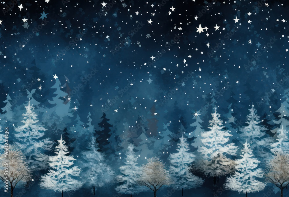 Blue winter background