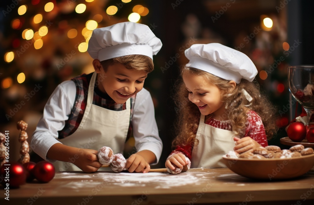 Christmas dinner preparing