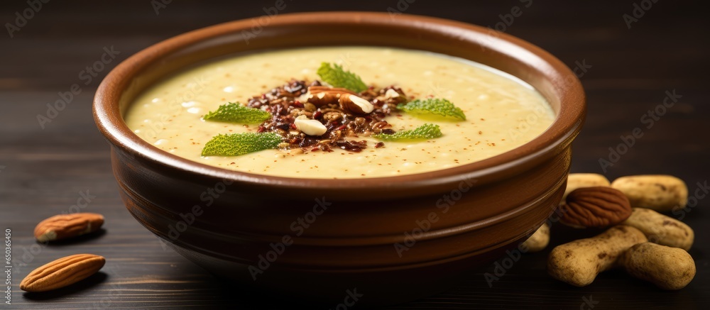 Indian dessert made with Kodo foxtail millet or varagu arisi