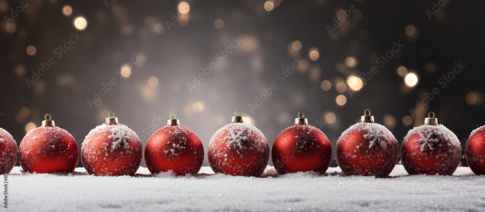 Abstract background with Christmas decor