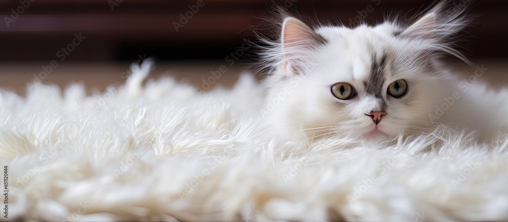 Cat hair shedding and removing it from the carpet due to allergy and housekeeping