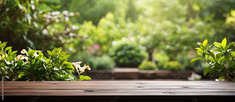 Garden table backdrop