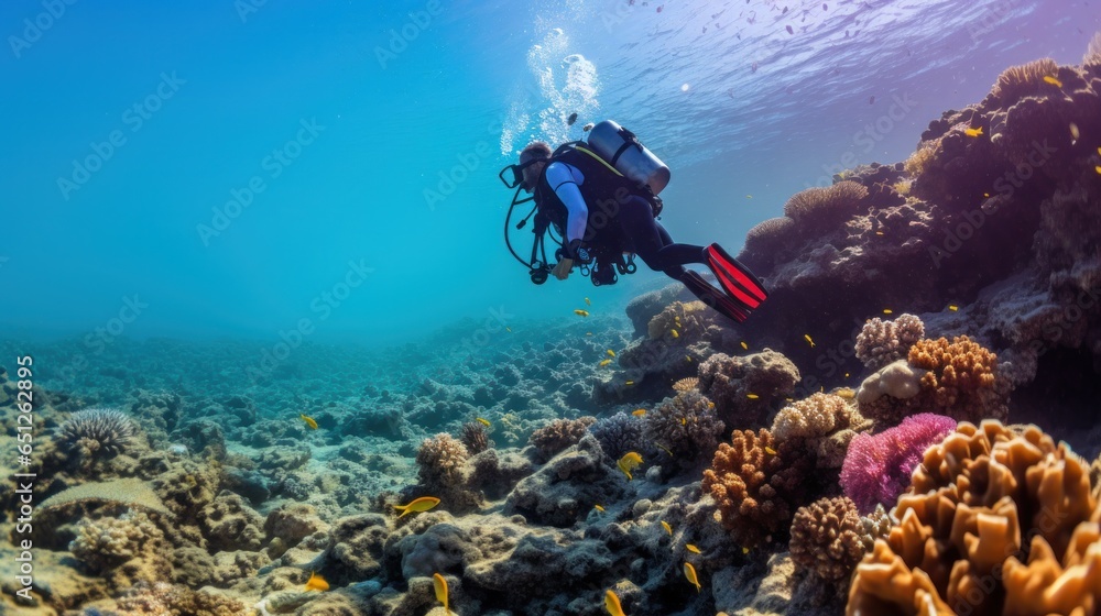 Scuba diving in red sea