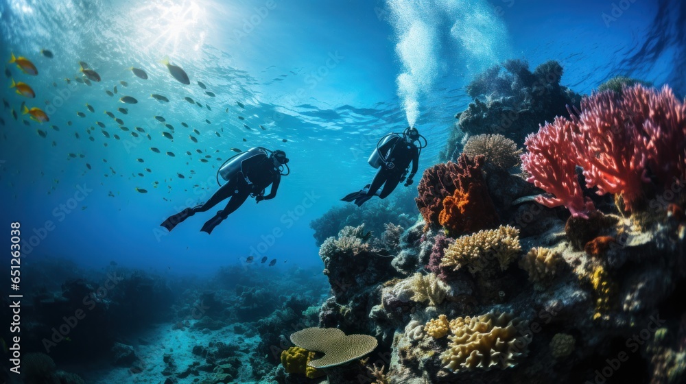 Scuba diving in red sea