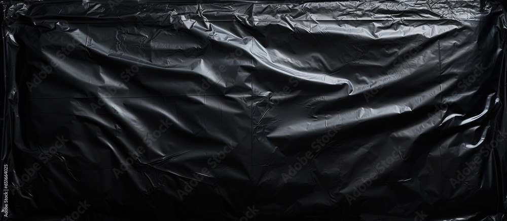 Black plastic bag s texture