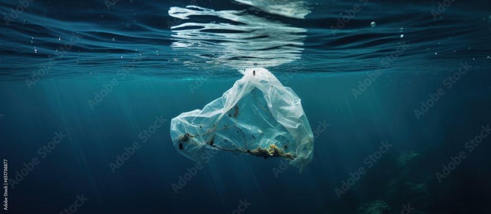 Ocean pollution caused by plastic bags