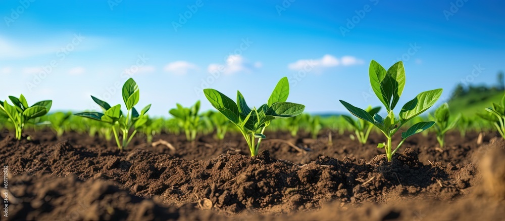 Organic crops cultivated on Ukrainian farm Celebrating Earth Day and sustainable food