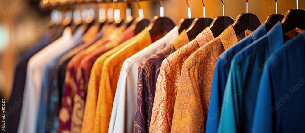 Indian kurta for men displayed in a retail shop