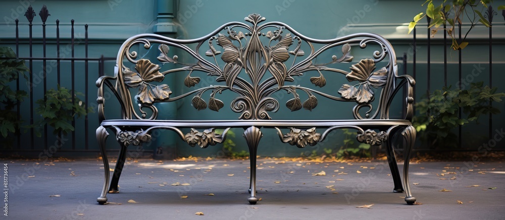 bench made of metal