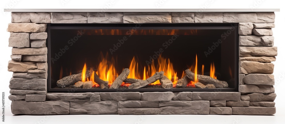 Electric hearth white backdrop