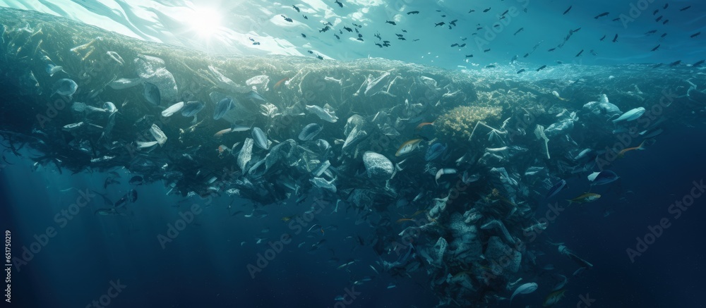 Pollution caused by plastic in the ocean is toxic