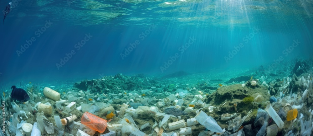 Plenty of plastic waste on the Mediterranean seabed