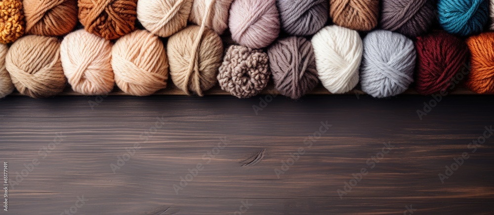 Knitting with natural colored yarn is a soothing hobby for reducing stress in cold weather