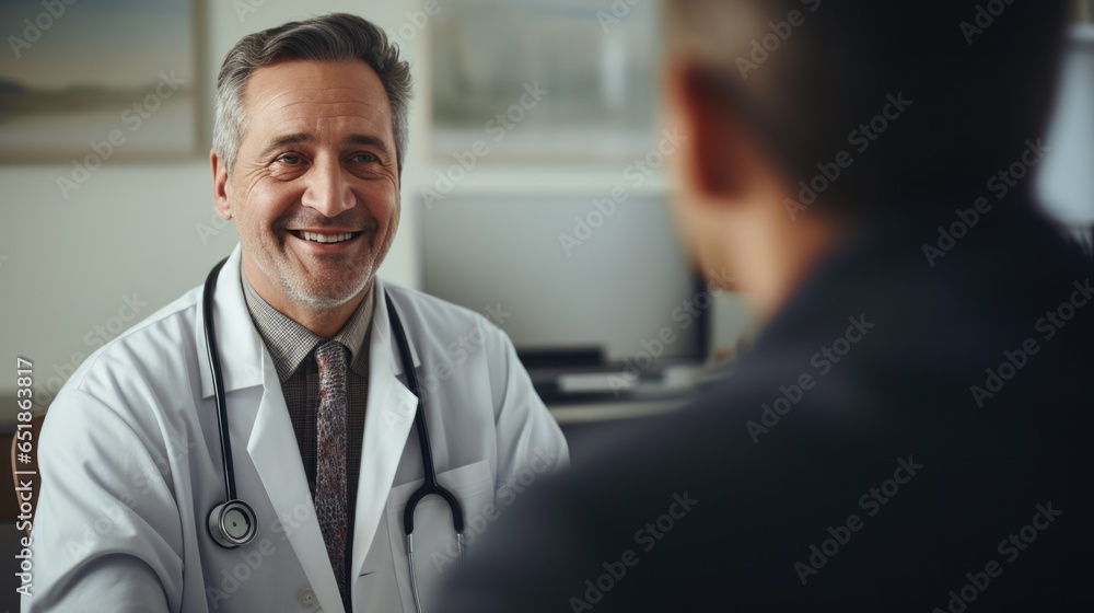 Doctor consulting with patient