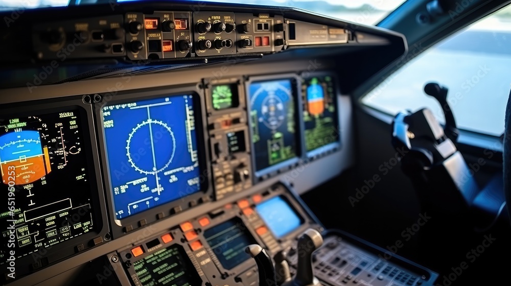 Cockpit radar.