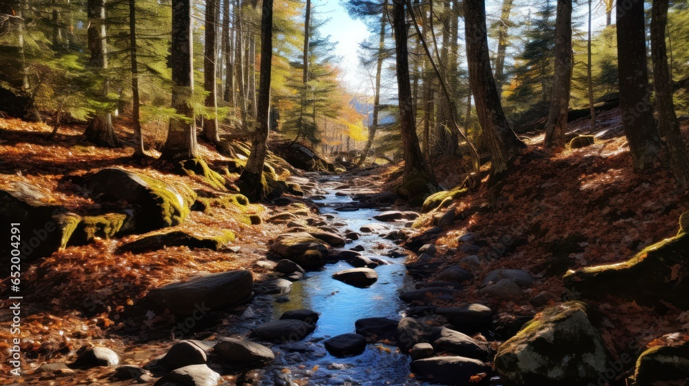 Forest hikes, scenic trails, autumn colors, nature