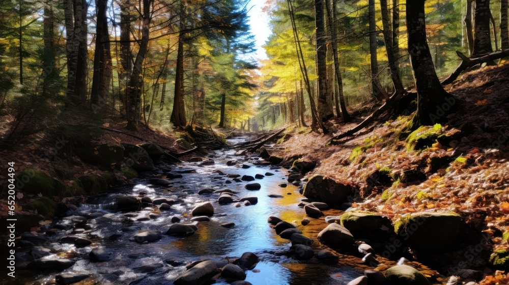 Forest hikes, scenic trails, autumn colors, nature