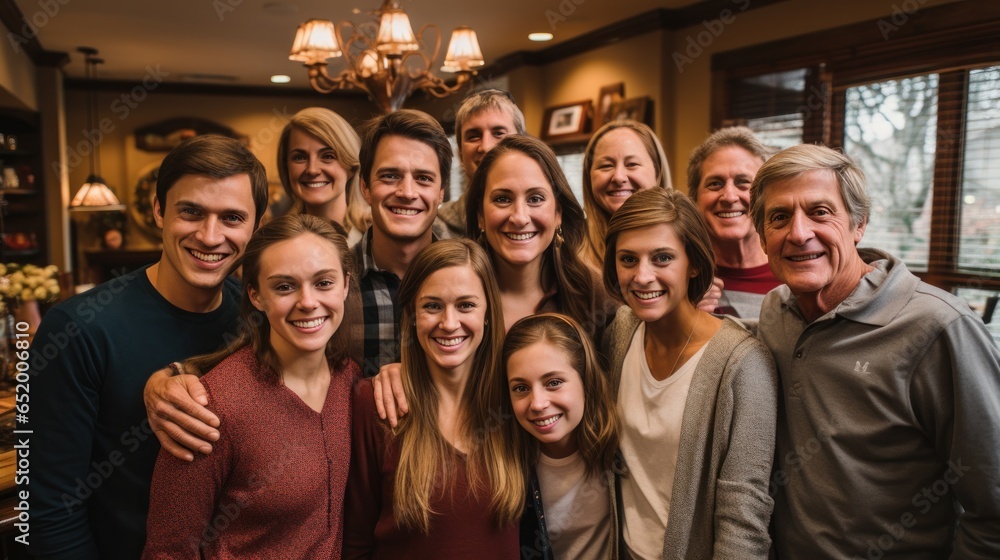 Friends and family taking a group photo