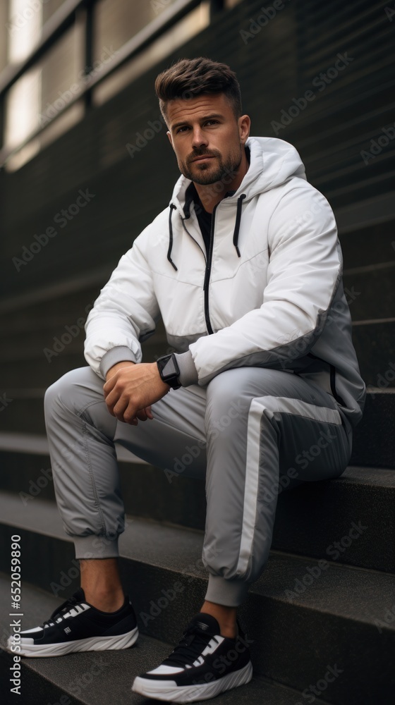 Man in sporty wear