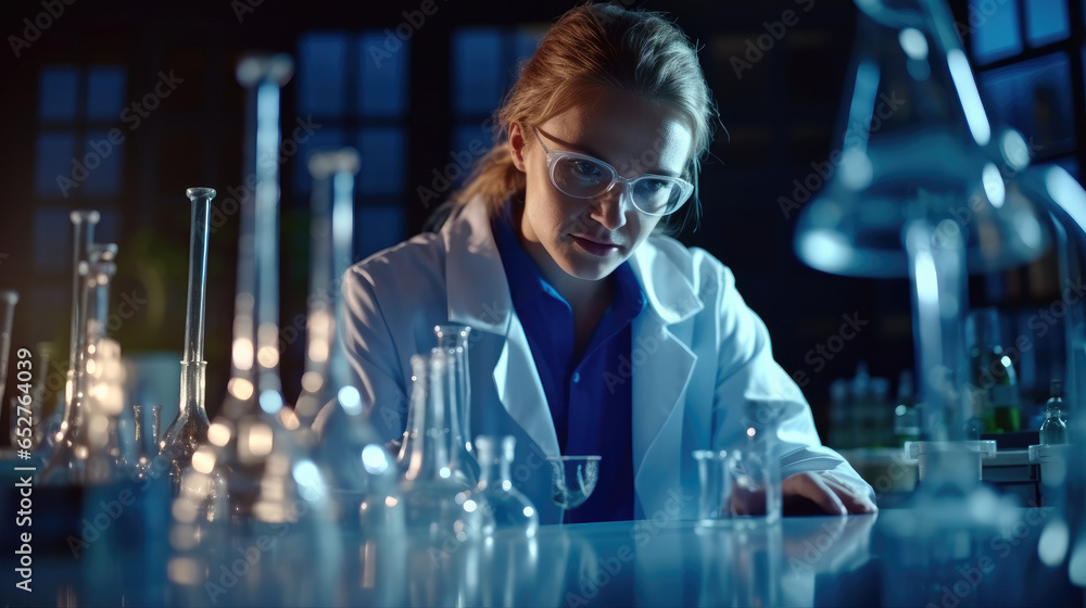 Chemist in a lab, Scientist working in the laboratory.