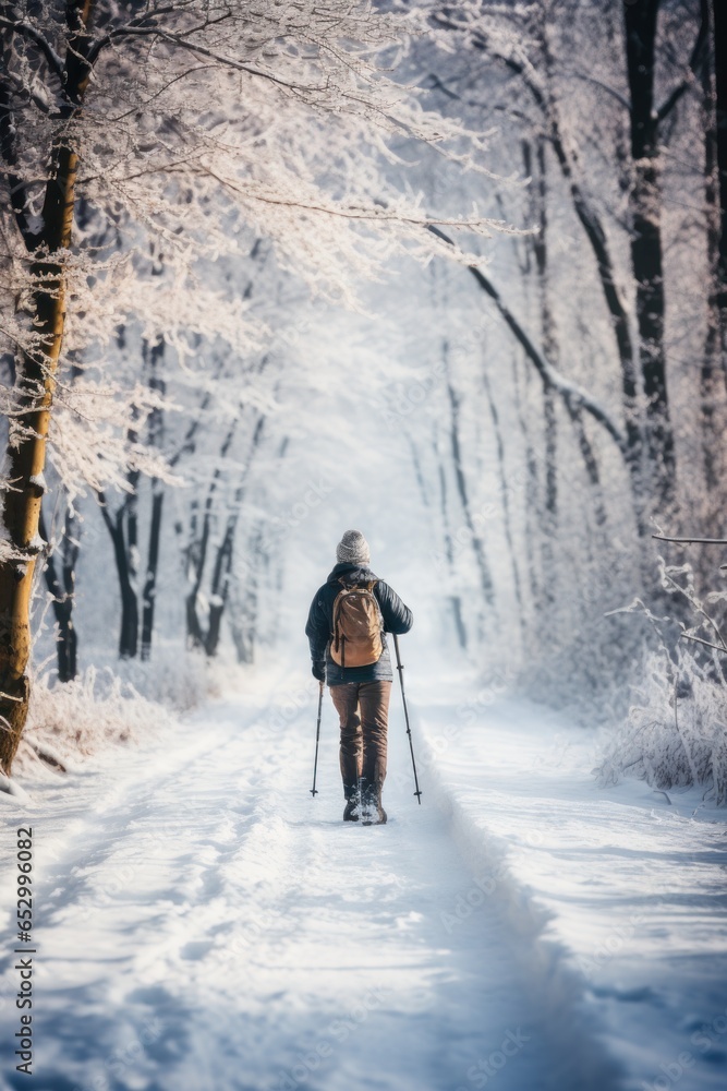 Snowy winter landscapes and outdoor activities