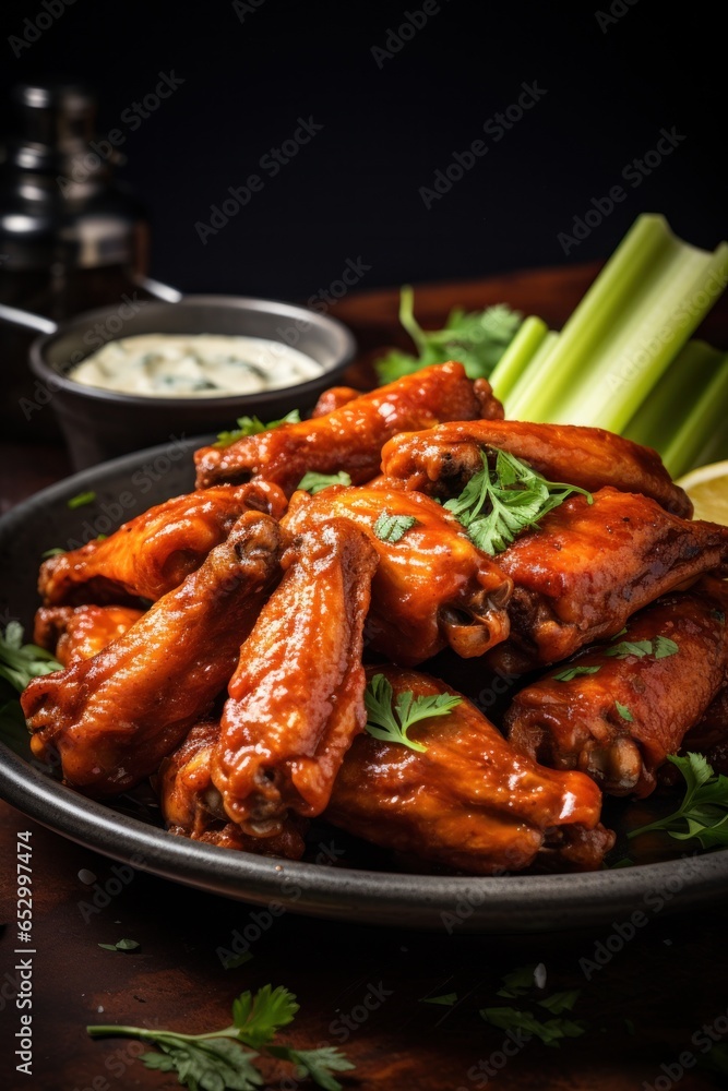 Spicy and flavorful Buffalo chicken wings