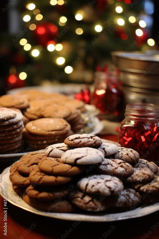 Delicious holiday treats and baked goods.