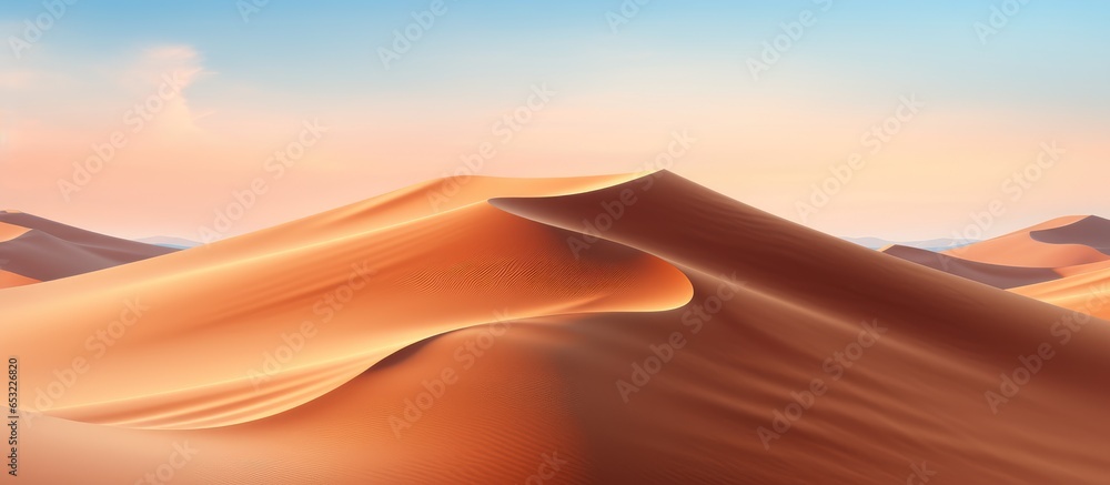 Dune in arid terrain