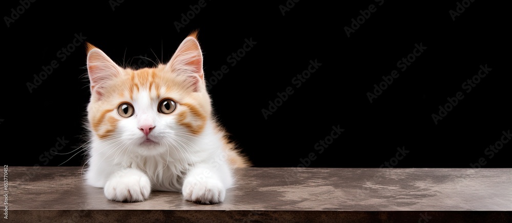 Cat enjoys rolling on slate perfect for pet store ads