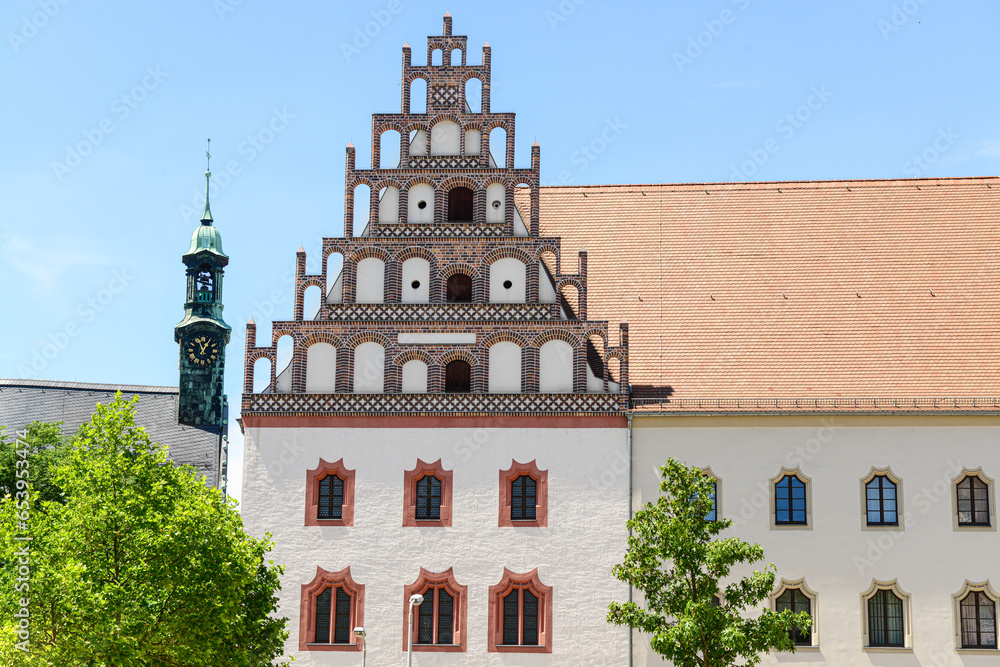 View of old building in city