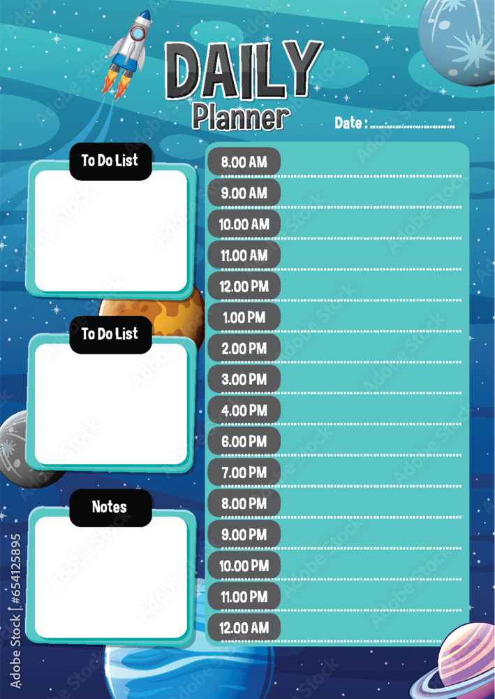 Outer Place Planets Background: Daily Lesson Plan Template