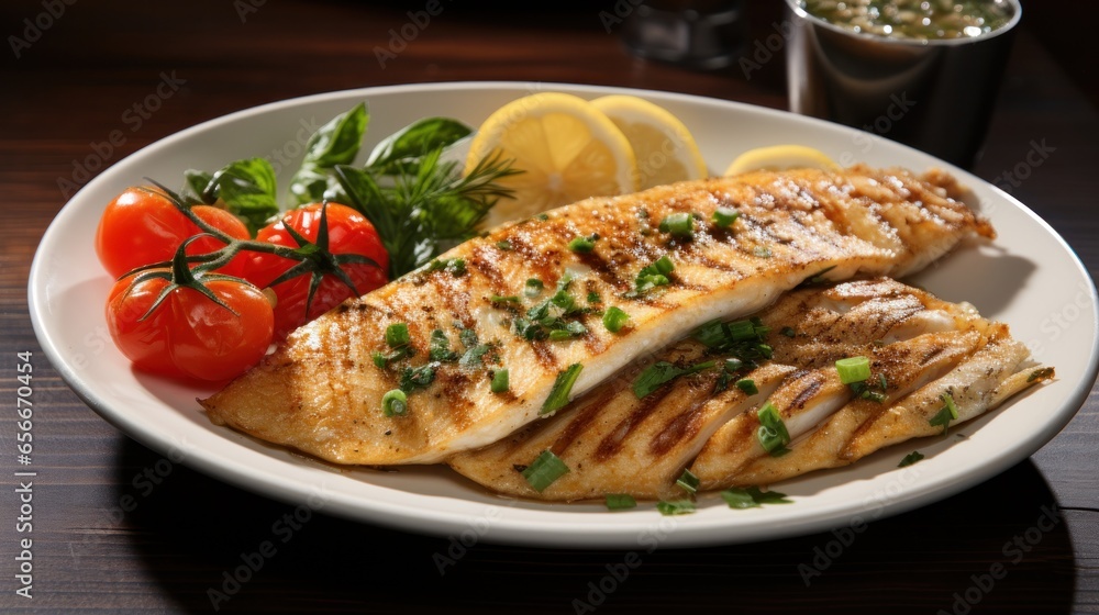 Tilapia. Mild, white fish thats versatile and easy to cook