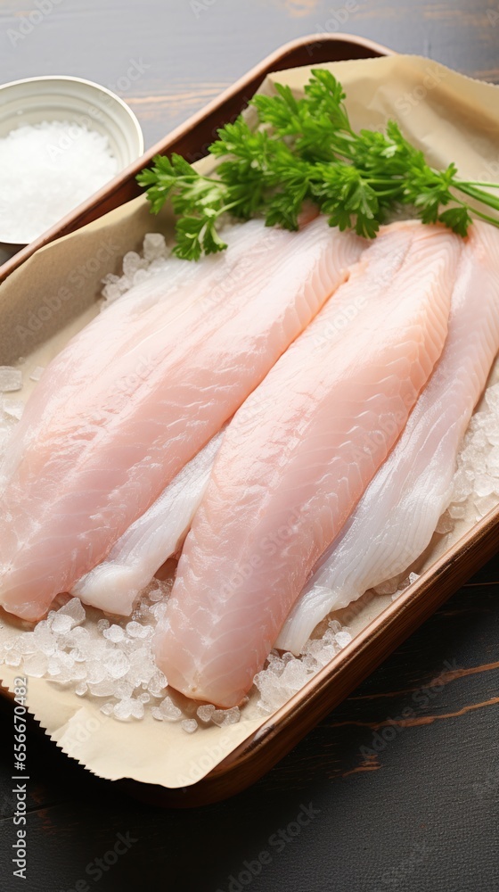 Catfish. Mild-tasting fish thats great for frying or grilling