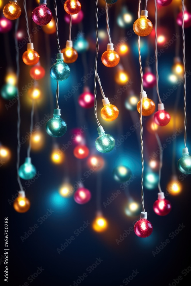 Christmas lights background