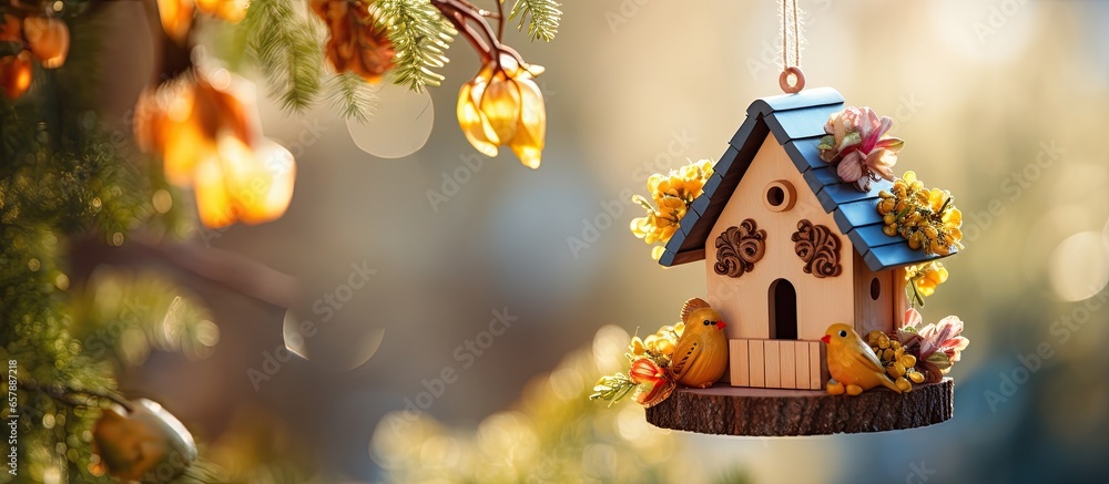 New concept Bird house miniature toy property decorative insect dwelling