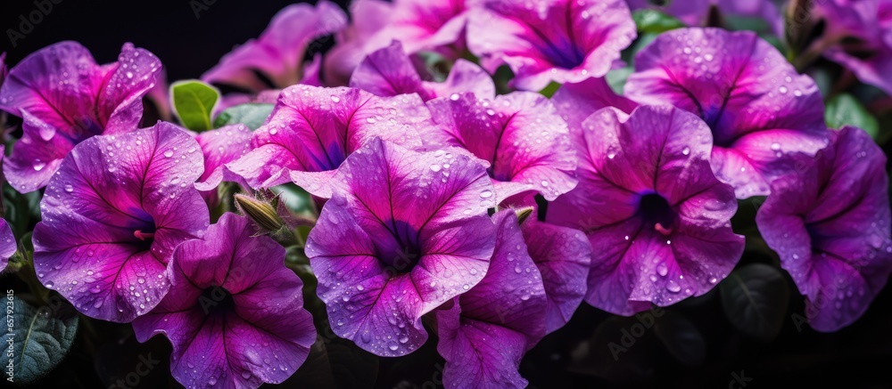 Colorful plant from the Solanaceae family often grown in gardens