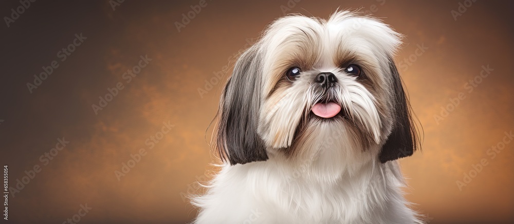 Shih Tzu showcased at dog show