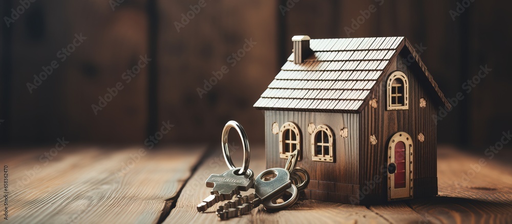 Online authorization code for securing a wooden house with a closed silver padlock